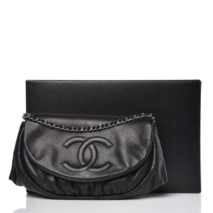 Chanel Caviar Half Moon Wallet On Chain WOC Black 11 of 11