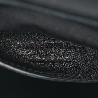 Saint Laurent Grain de Poudre Quilted 80's Vanity Bag Black 7 of 12