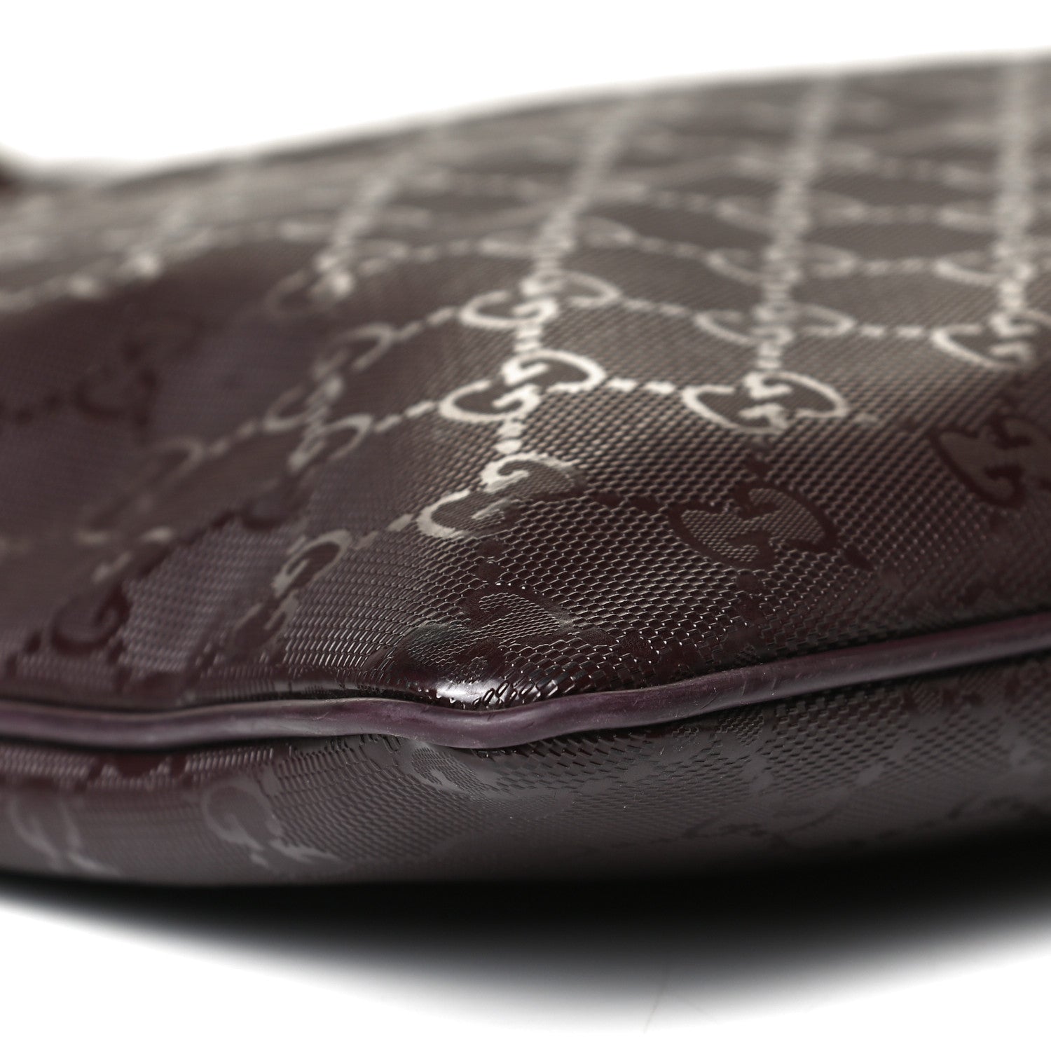 Gucci Imprime Monogram Medium Flat Messenger Bag Bordeaux 8 of 12