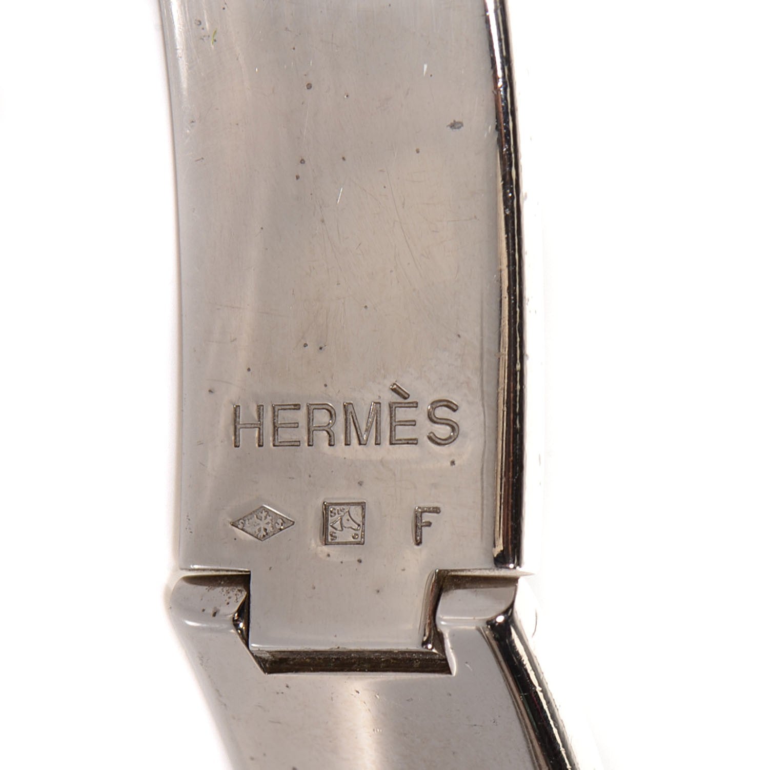 Hermes Enamel Narrow Clic H Bracelet PM Craie 5 of 5