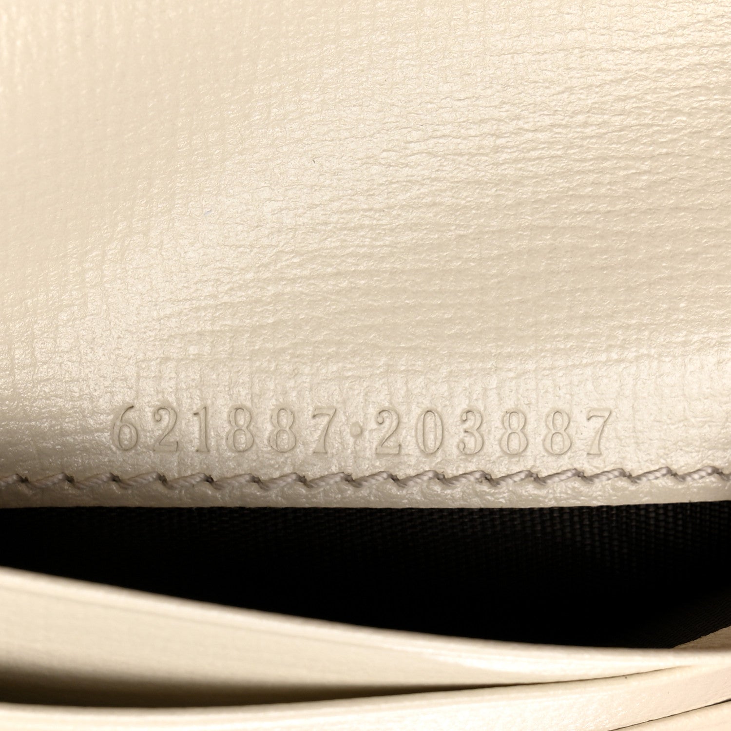 Gucci GG Supreme Monogram Azalea Calfskin Horsebit 1955 Card Case Wallet Beige Ebony Mystic White 7 of 8