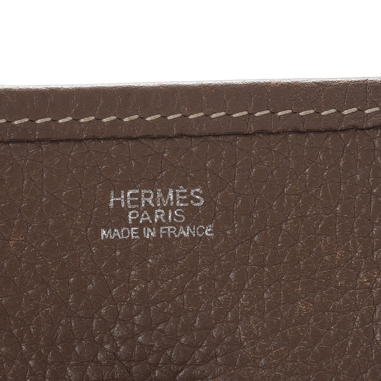 Hermes Taurillon Clemence Evelyne PM Etoupe 6 of 12