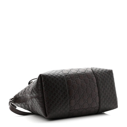 Gucci Guccissima Medium Bree Foldover Tote Chocolate 4 of 10