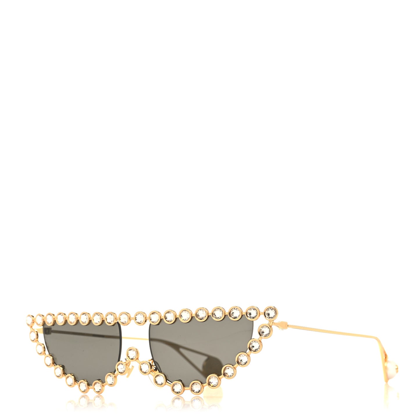 Metal Pearl Cat Eye Sunglasses GG0364S Gold