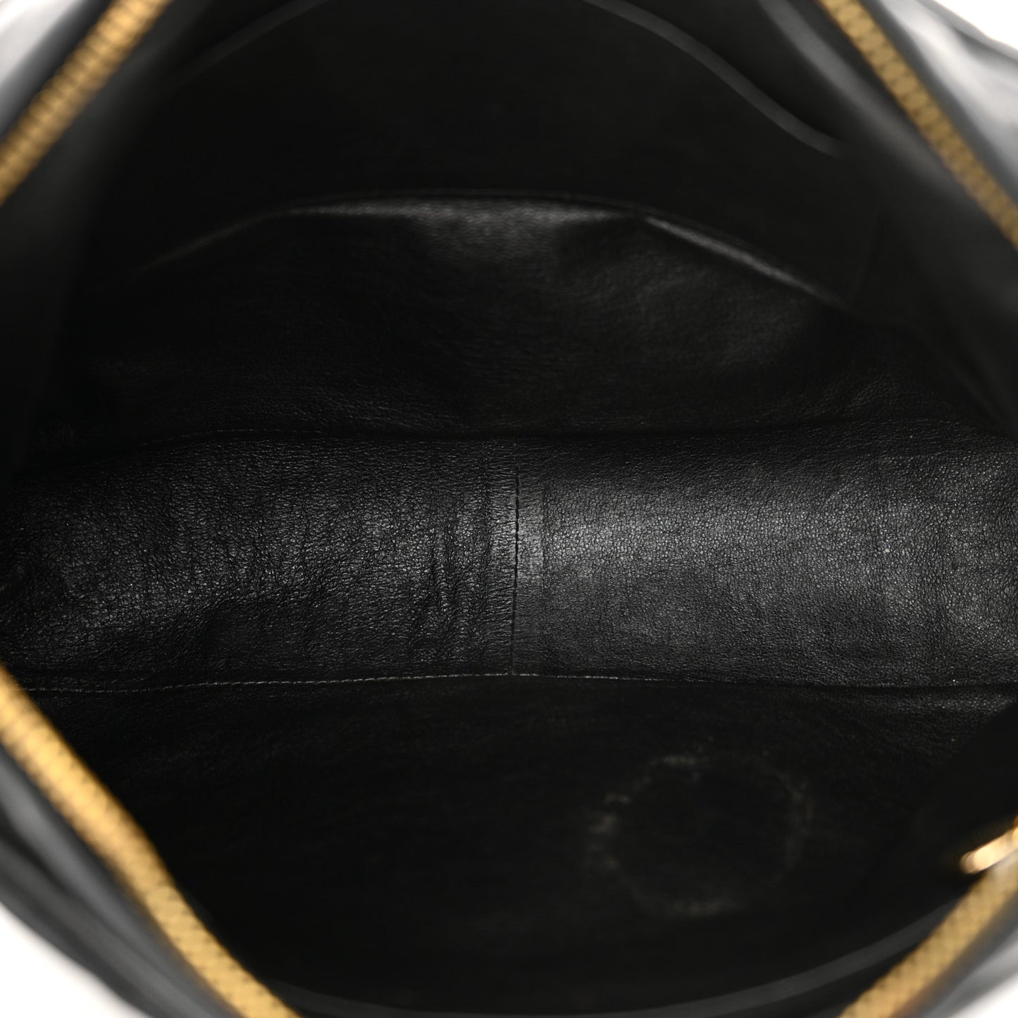 Lambskin Quilted Tassel Camera Case Black