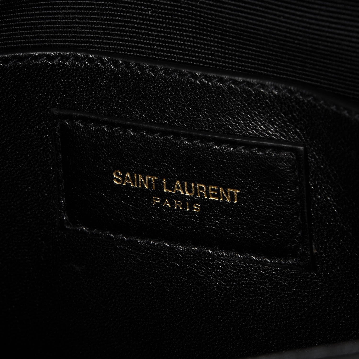 Saint Laurent Grain De Poudre Monogram Cassandre Clutch Black 7 of 7