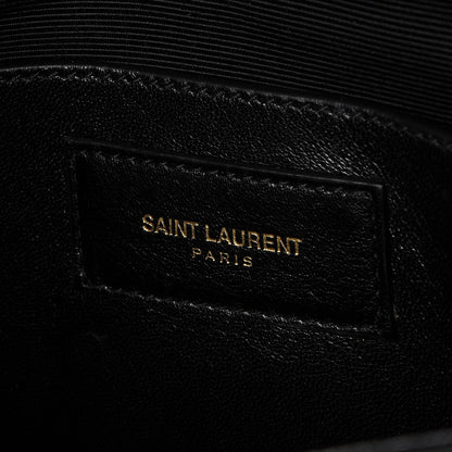 Saint Laurent Grain De Poudre Monogram Cassandre Clutch Black 7 of 7