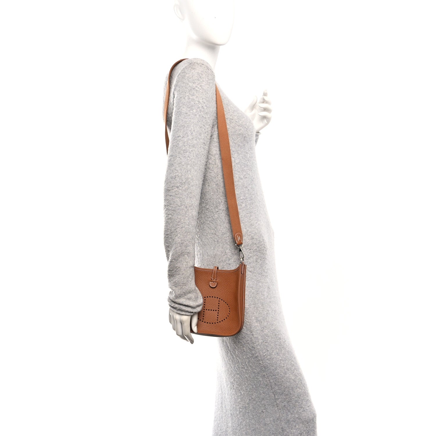 Hermes Taurillon Clemence Evelyne TPM Gold 2 of 11