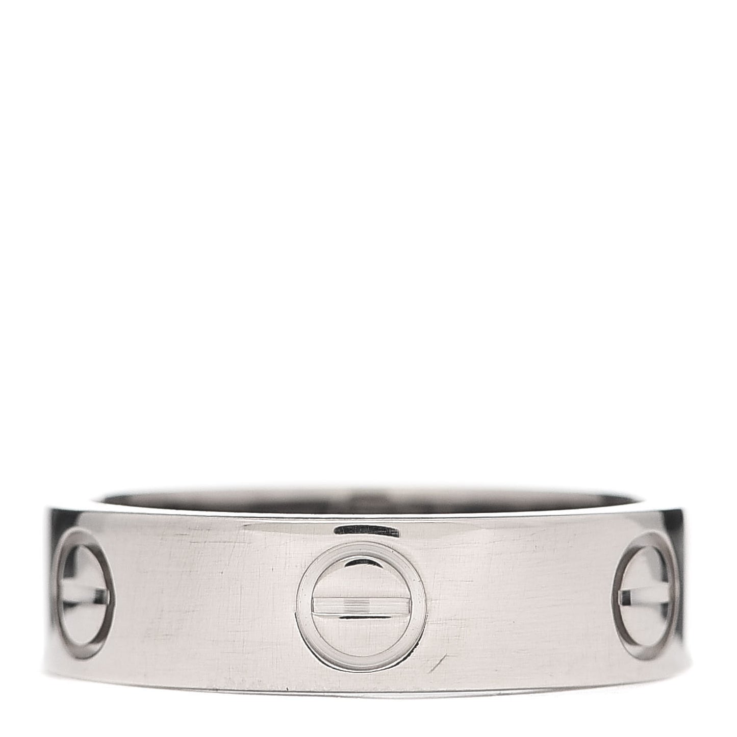 18K White Gold 5.5mm LOVE Ring 55 7.25