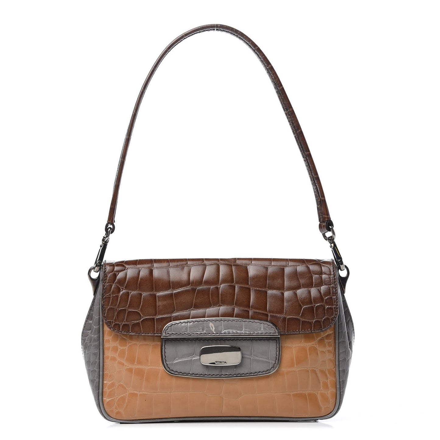 Crocodile Shoulder Bag Multicolor