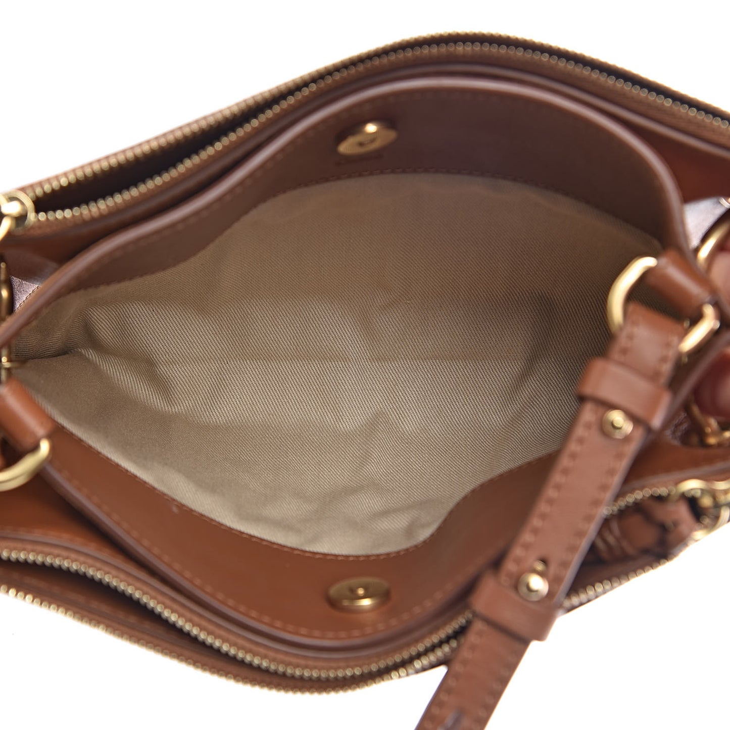 Calfskin Suede Mini Roy Bag Caramel