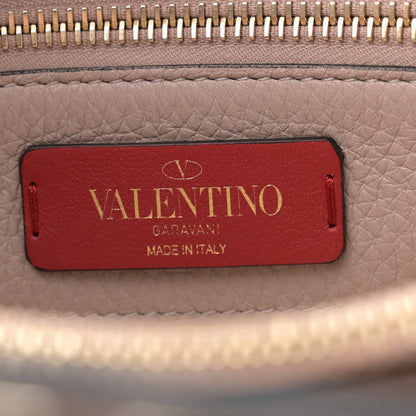 Valentino Garavani Grained Calfskin Rockstud Flip Lock Tote Poudre 7 of 13