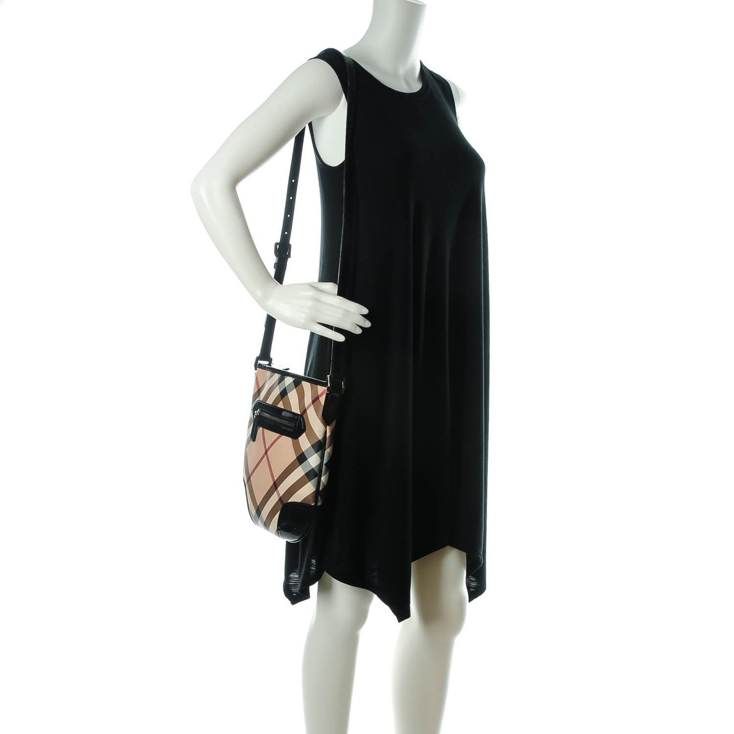 Supernova Check Small Dryden Crossbody Bag Black