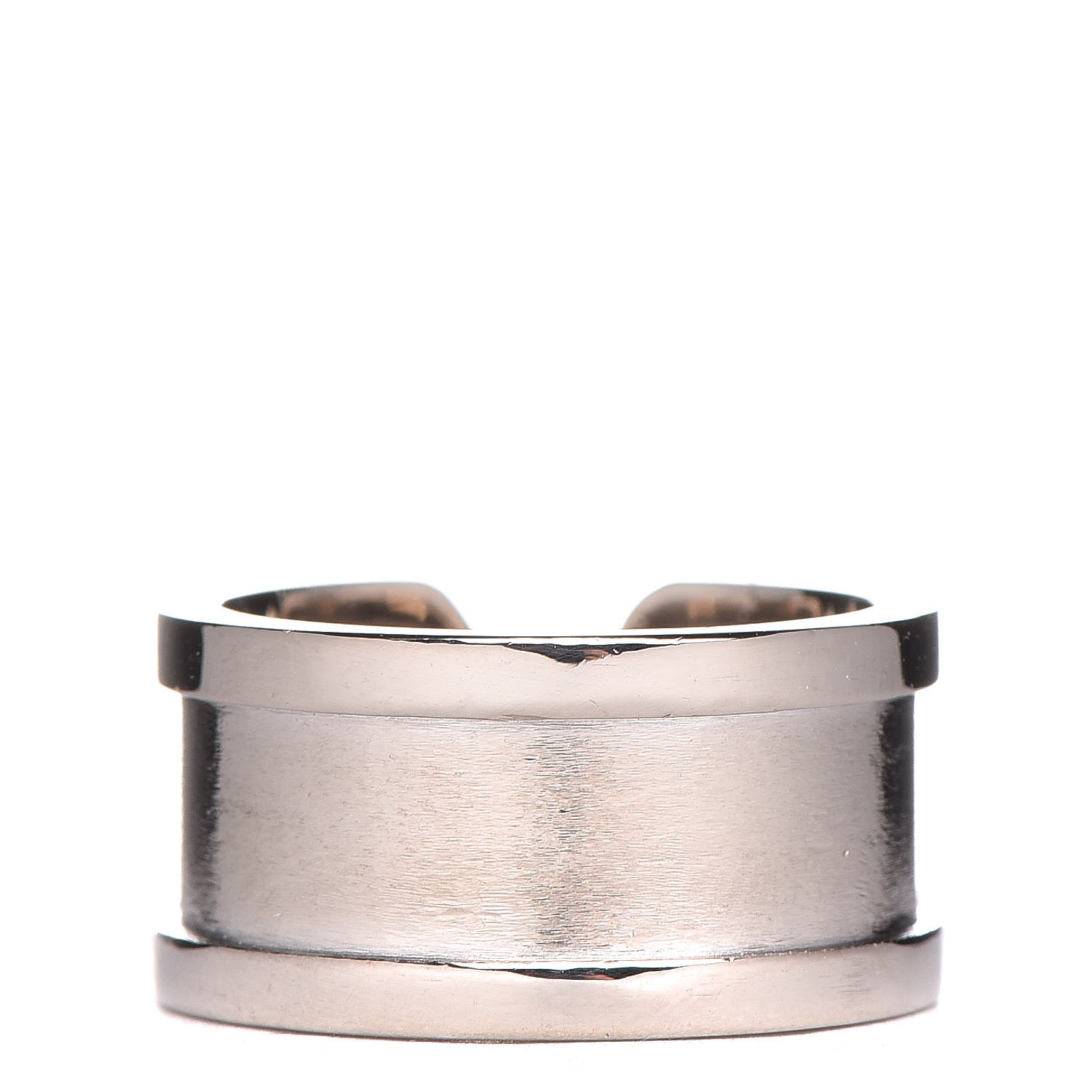 Cartier 18K White Gold 10mm Logo De Ring 50 5.25 3 of 7