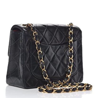 Chanel Lambskin Quilted Mini Square Flap Black 3 of 12