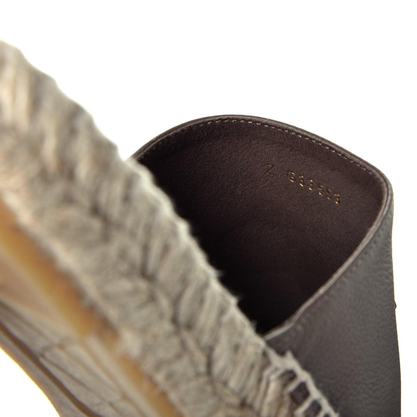 Calfskin CC Espadrille Mules 38 Beige