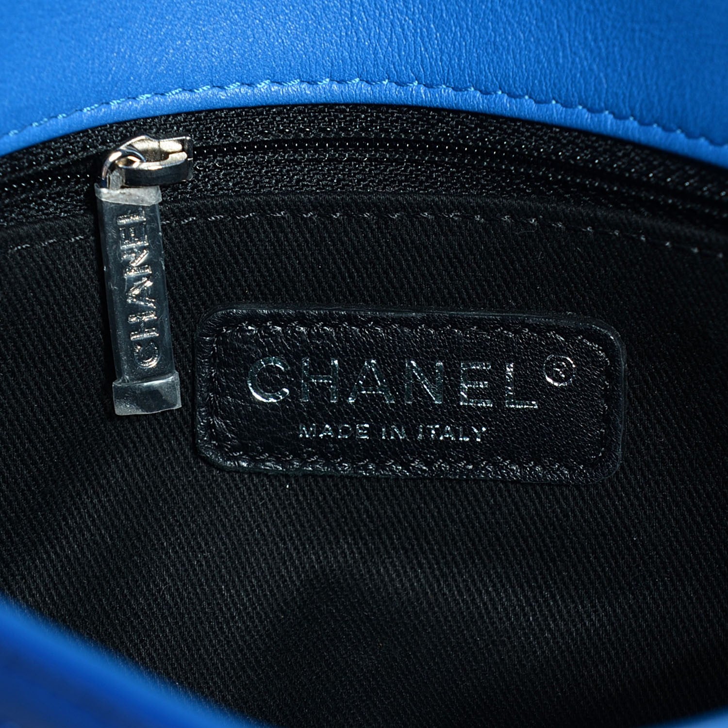 Chanel Patent Quilted Small Coco Shine Flap Blue 7 of 9