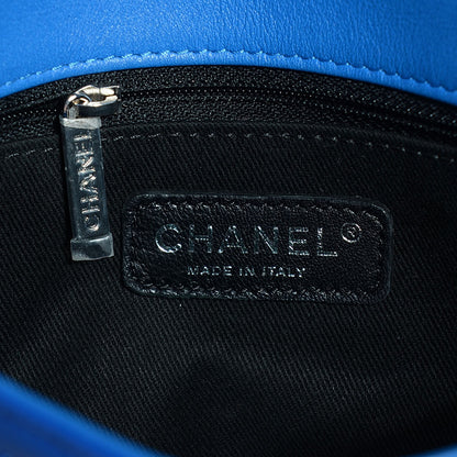 Chanel Patent Quilted Small Coco Shine Flap Blue 7 of 9