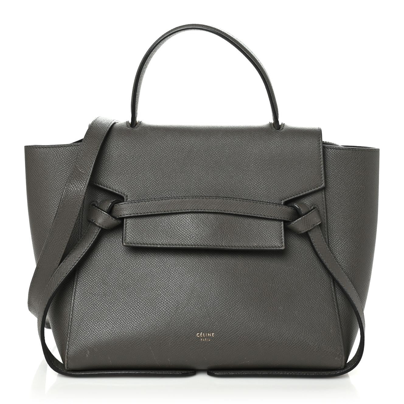 Celine Grained Calfskin Micro Belt Bag Grey 1 of 10