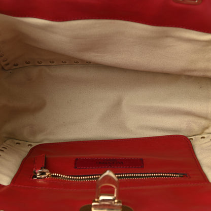Valentino Garavani Vitello Small Rockstud Tote Rosso Valentino 5 of 10
