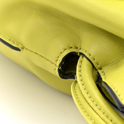 Loewe Nappa Medium Flamenco Knot Bag Lime Yellow 10 of 12