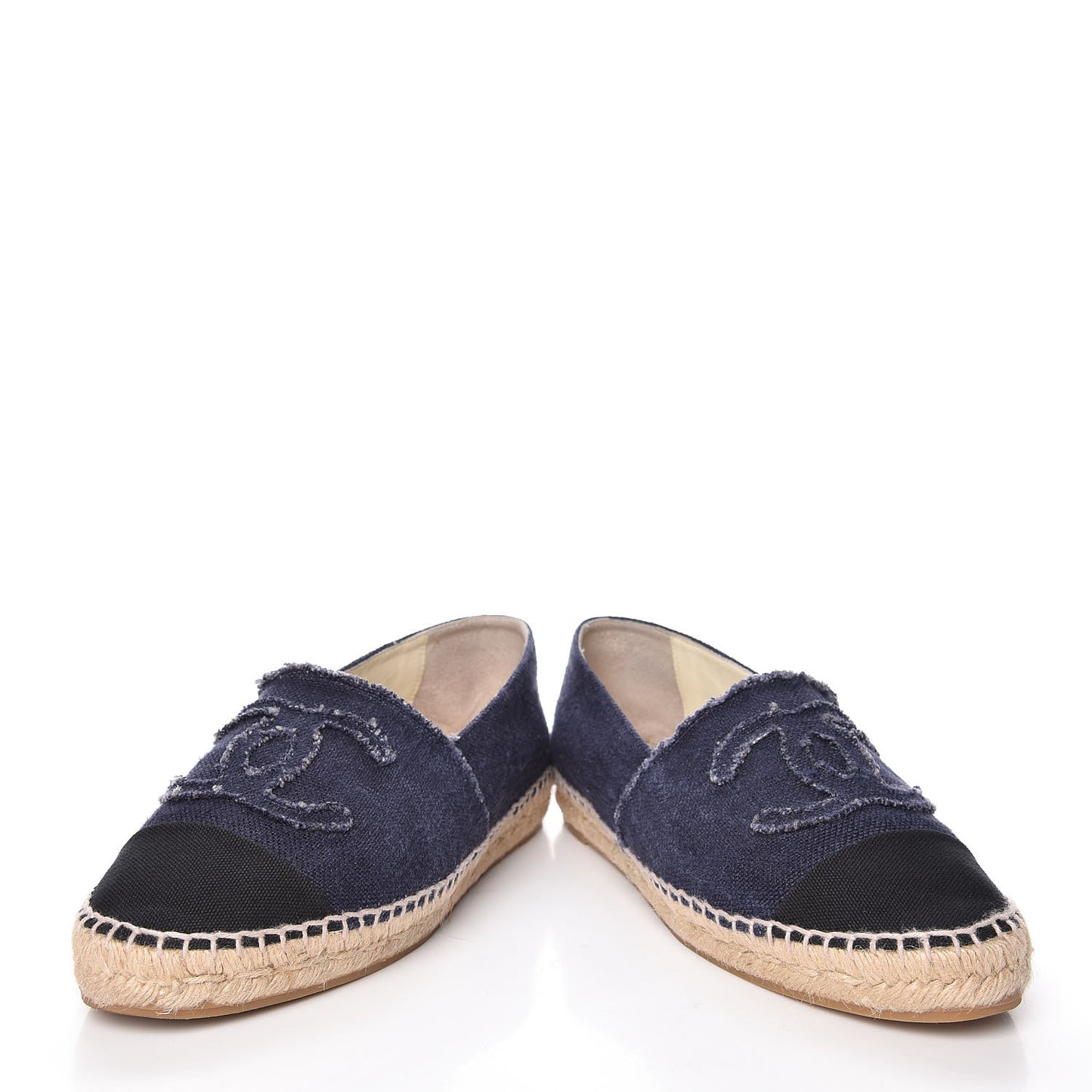 Denim Toile CC Espadrilles 41 Navy Black