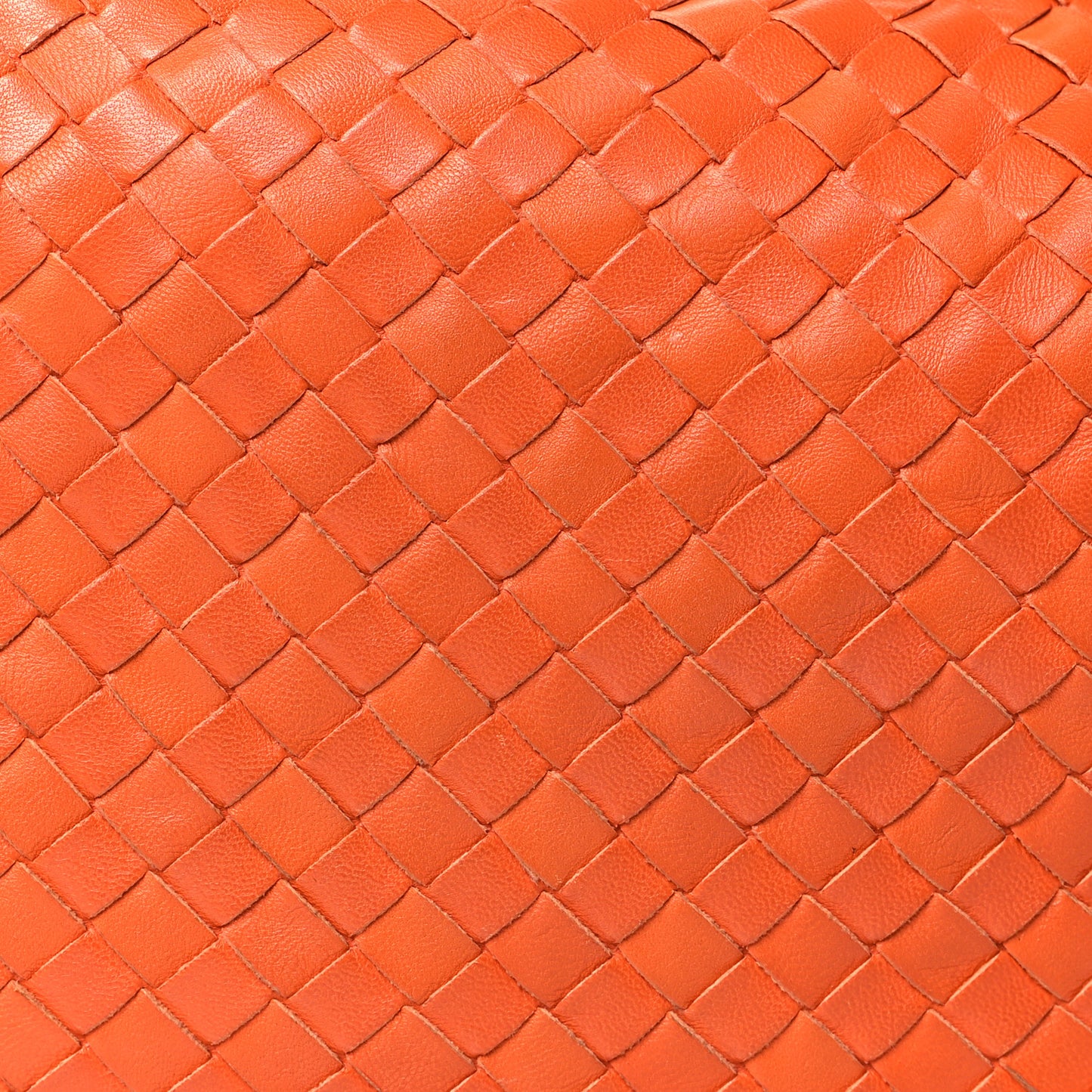 Nappa Intrecciato Medium Veneta Hobo Orange