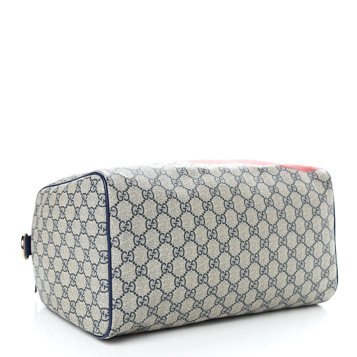 Gucci GG Plus Monogram Medium Boston Taiwan Flag Unicef Duffle Blue 4 of 10