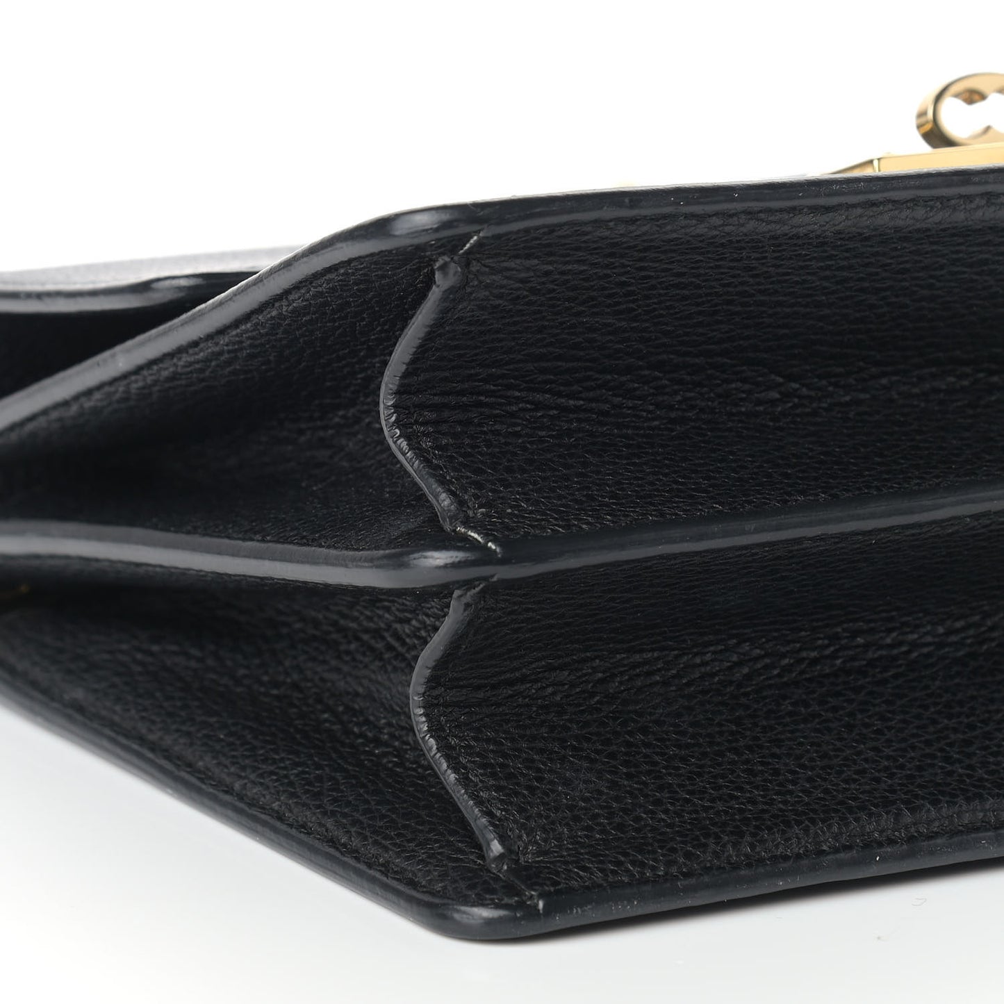 Grained Calfskin Rosalia Shoulder Bag Black