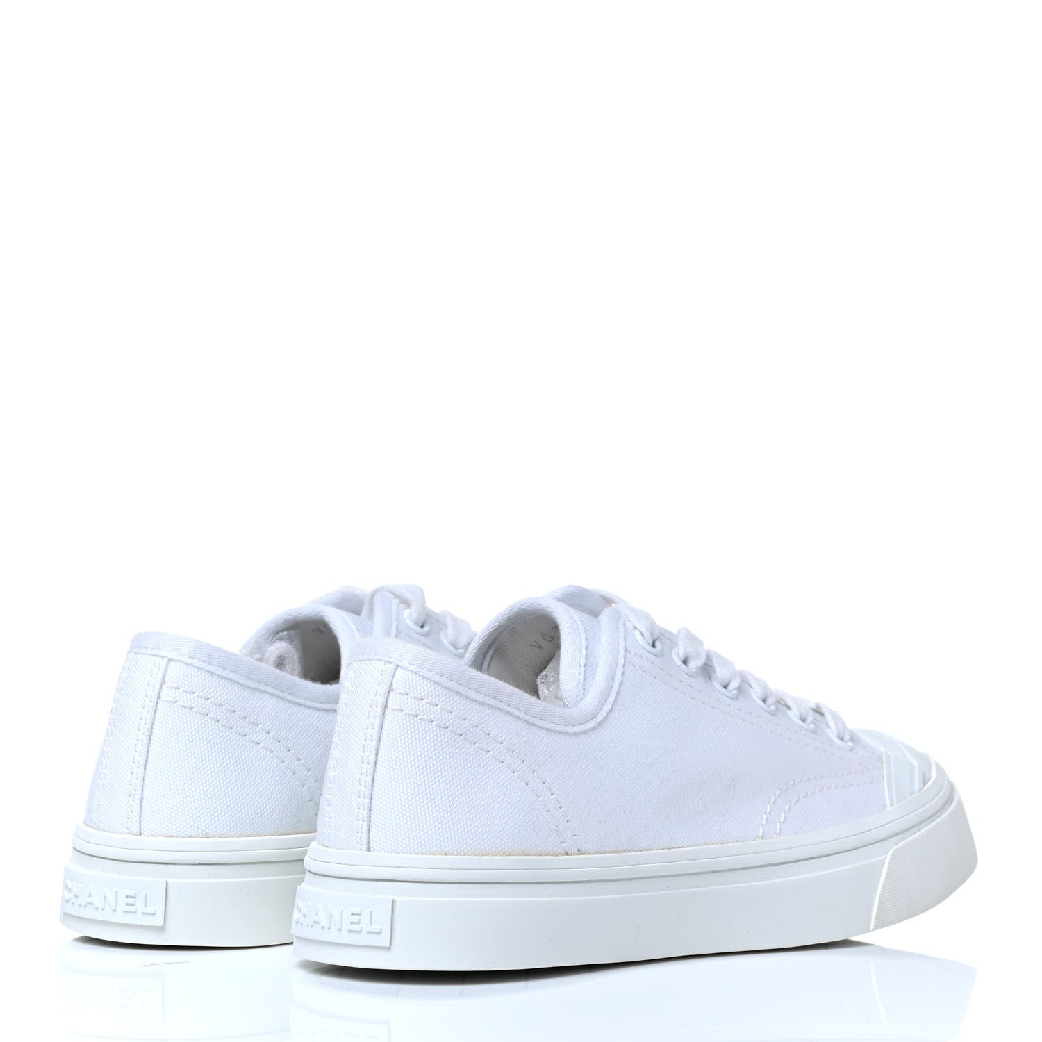 Chanel Mixed Fibers Low Top Sneakers 36 White 5 of 8