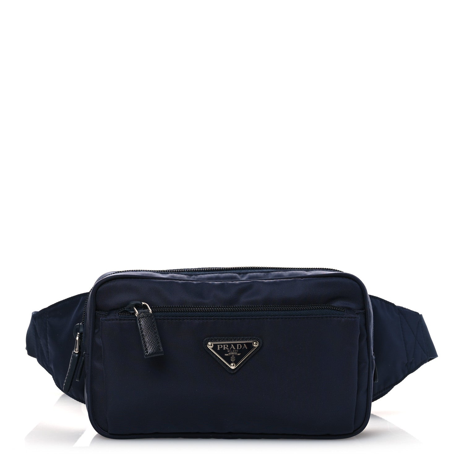 Prada Tessuto Nylon Saffiano Belt Bag Bleu 1 of 11