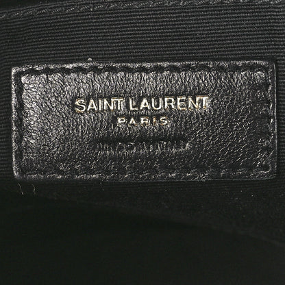 Saint Laurent Calfskin Matelasse Monogram Lou Camera Bag Black 6 of 11