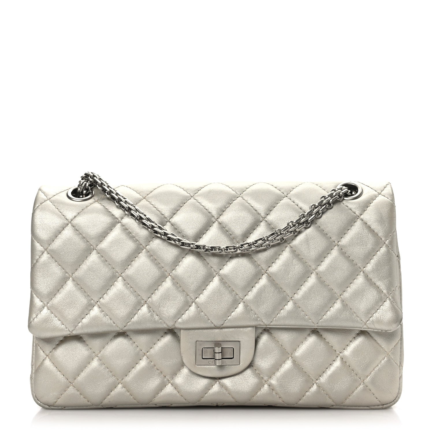 Chanel Metallic Lambskin Quilted 2.55 Reissue 226 Flap Pale Gold 1 of 9