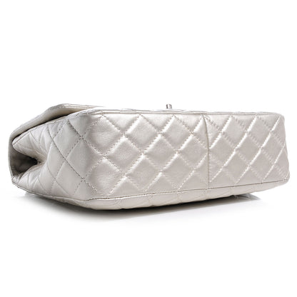 Chanel Metallic Lambskin Quilted Jumbo Single Flap Light Gold 4 of 8