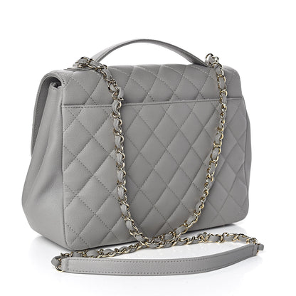 Chanel Caviar Quilted Large Business Affinity Flap Grey 3 of 11