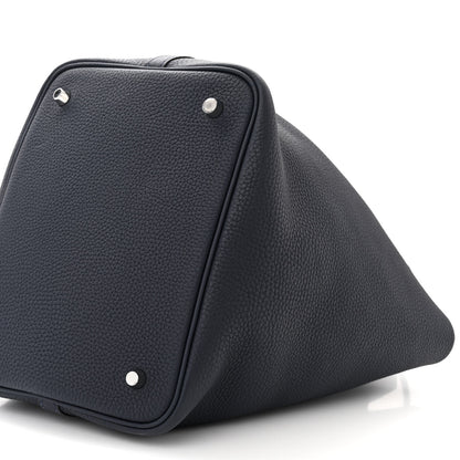 Hermes Taurillon Clemence Picotin Lock 22 MM Bleu Nuit 10 of 11