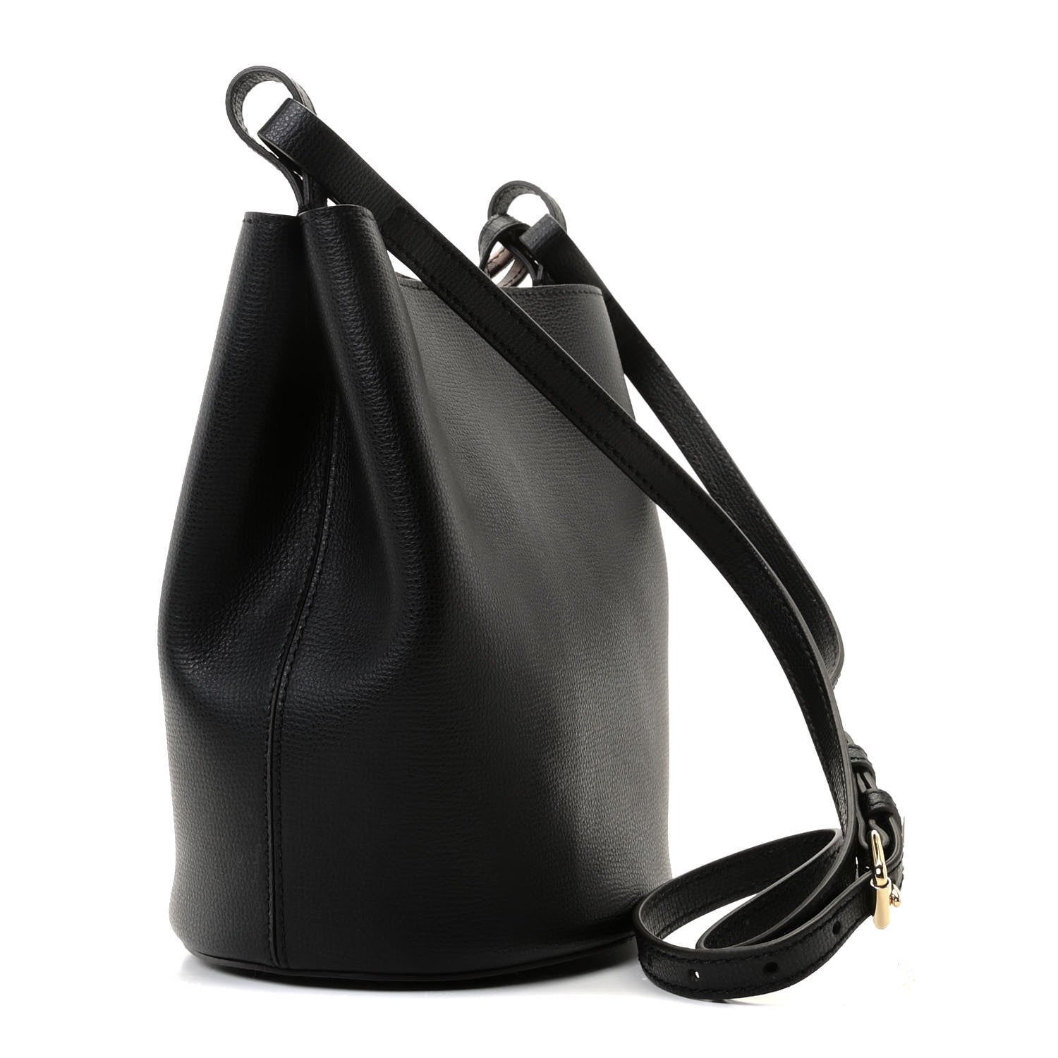 Burberry Haymarket Check Colours Small Lorne Bucket Crossbody Black 3 of 8
