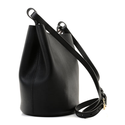 Burberry Haymarket Check Colours Small Lorne Bucket Crossbody Black 3 of 8