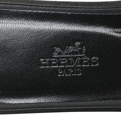 Hermes Epsom Oran Sandals 37.5 Black 7 of 11