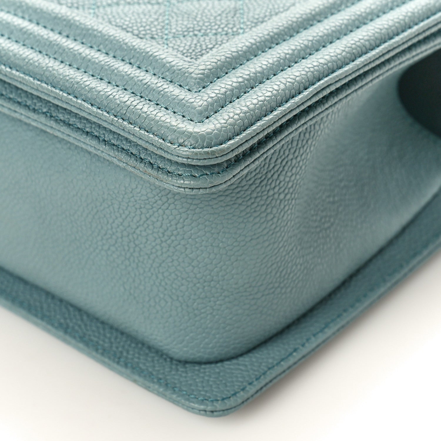 Chanel Caviar Quilted Medium Boy Flap Light Blue 9 of 9