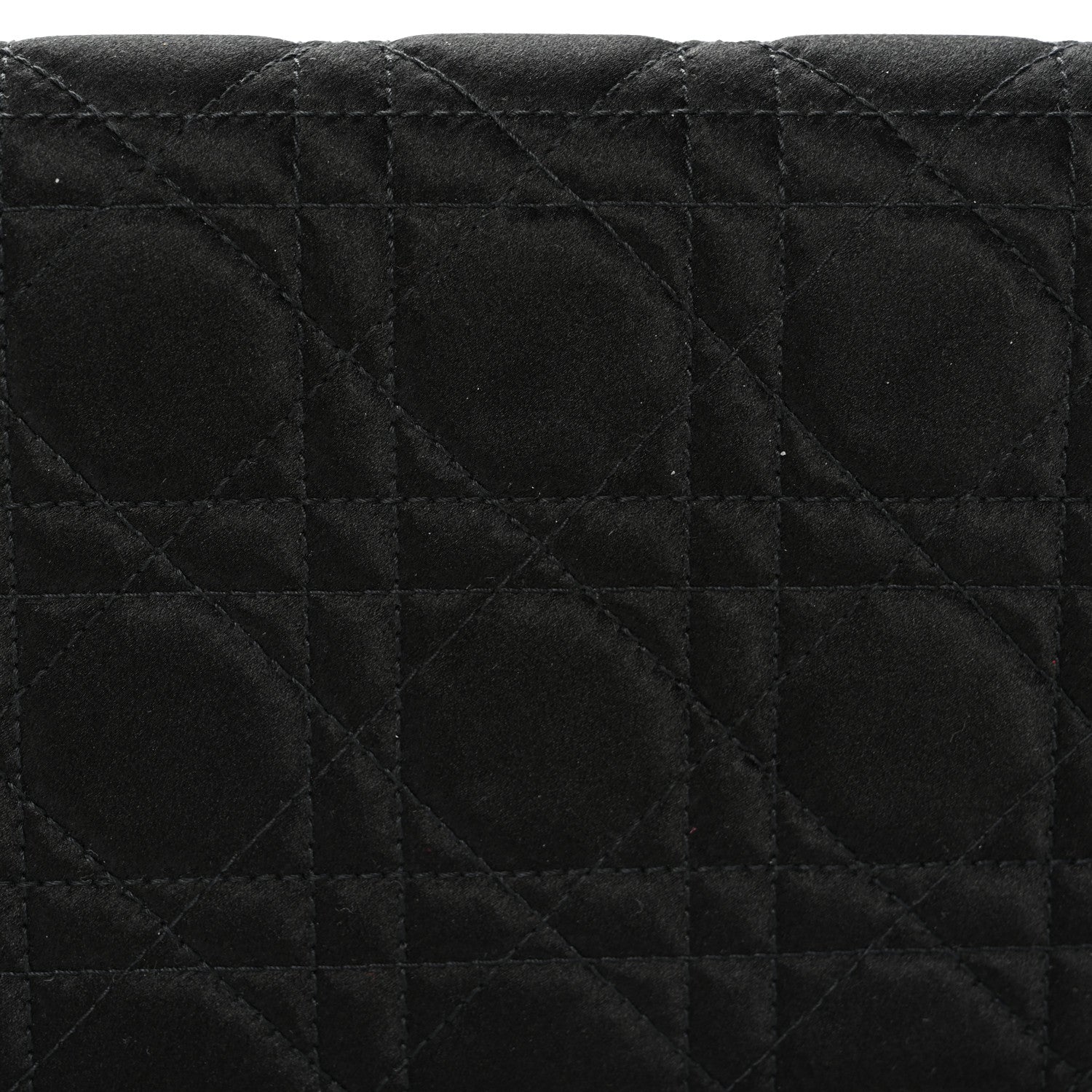 Christian Dior Satin Cannage Lady Dior Convertible Clutch Black 8 of 10