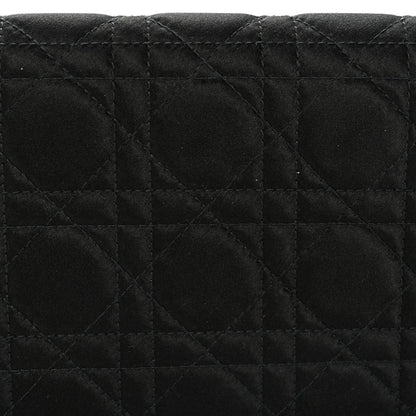 Christian Dior Satin Cannage Lady Dior Convertible Clutch Black 8 of 10