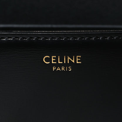 Celine Shiny Calfskin Triomphe Shoulder Bag Black 6 of 11