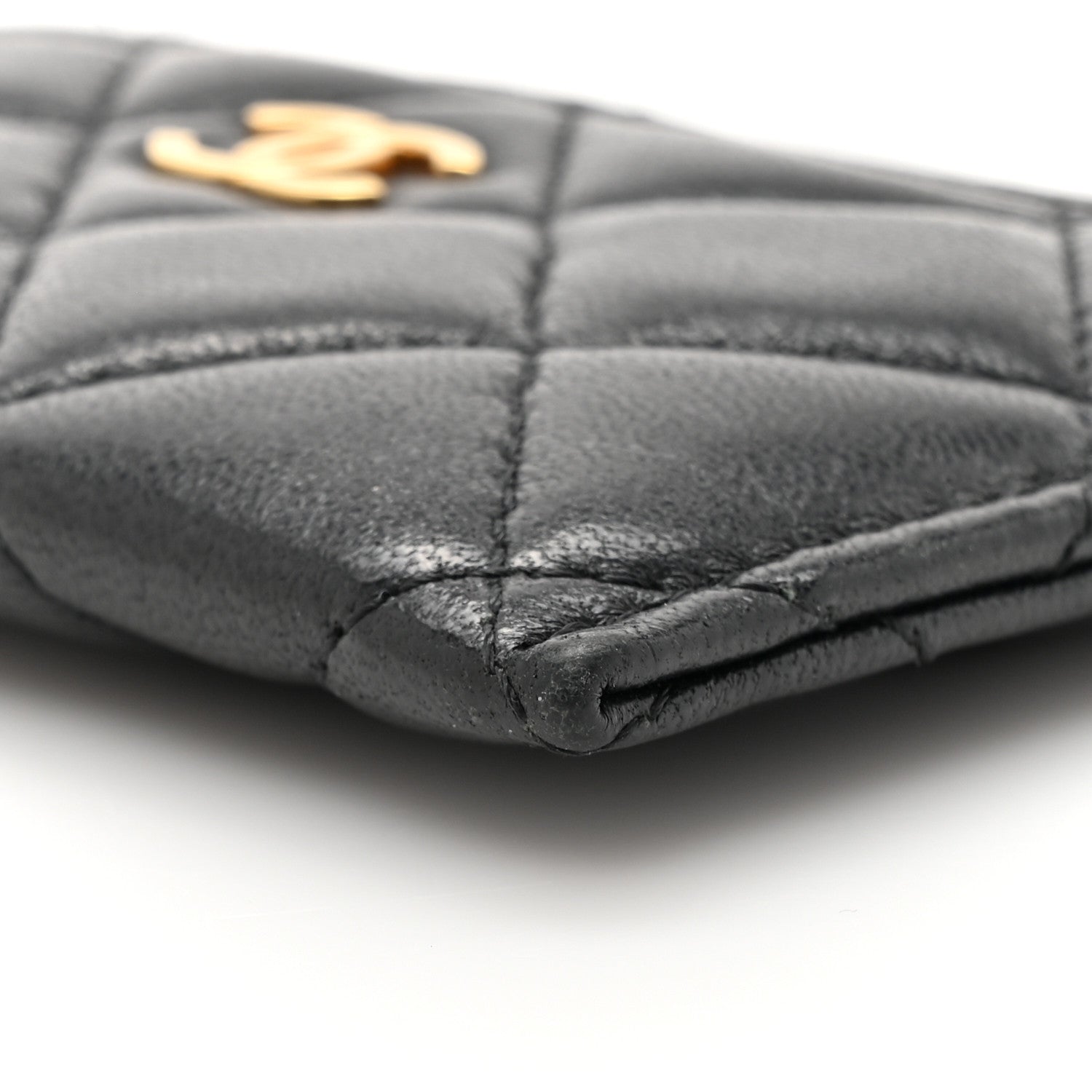 Chanel Lambskin Quilted Card Holder Black 9 of 12