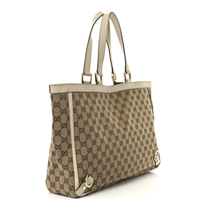 Gucci Monogram Large Abbey Tote Off White 3 of 14