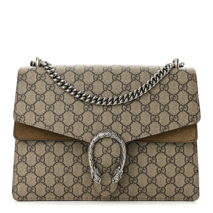 Gucci GG Supreme Monogram Medium Dionysus Shoulder Bag Taupe 1 of 13