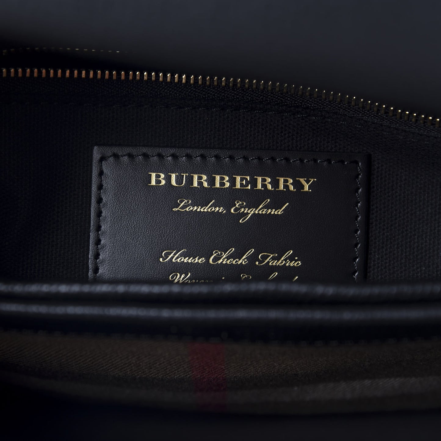 Derby Calfskin House Check Small Camberley Black