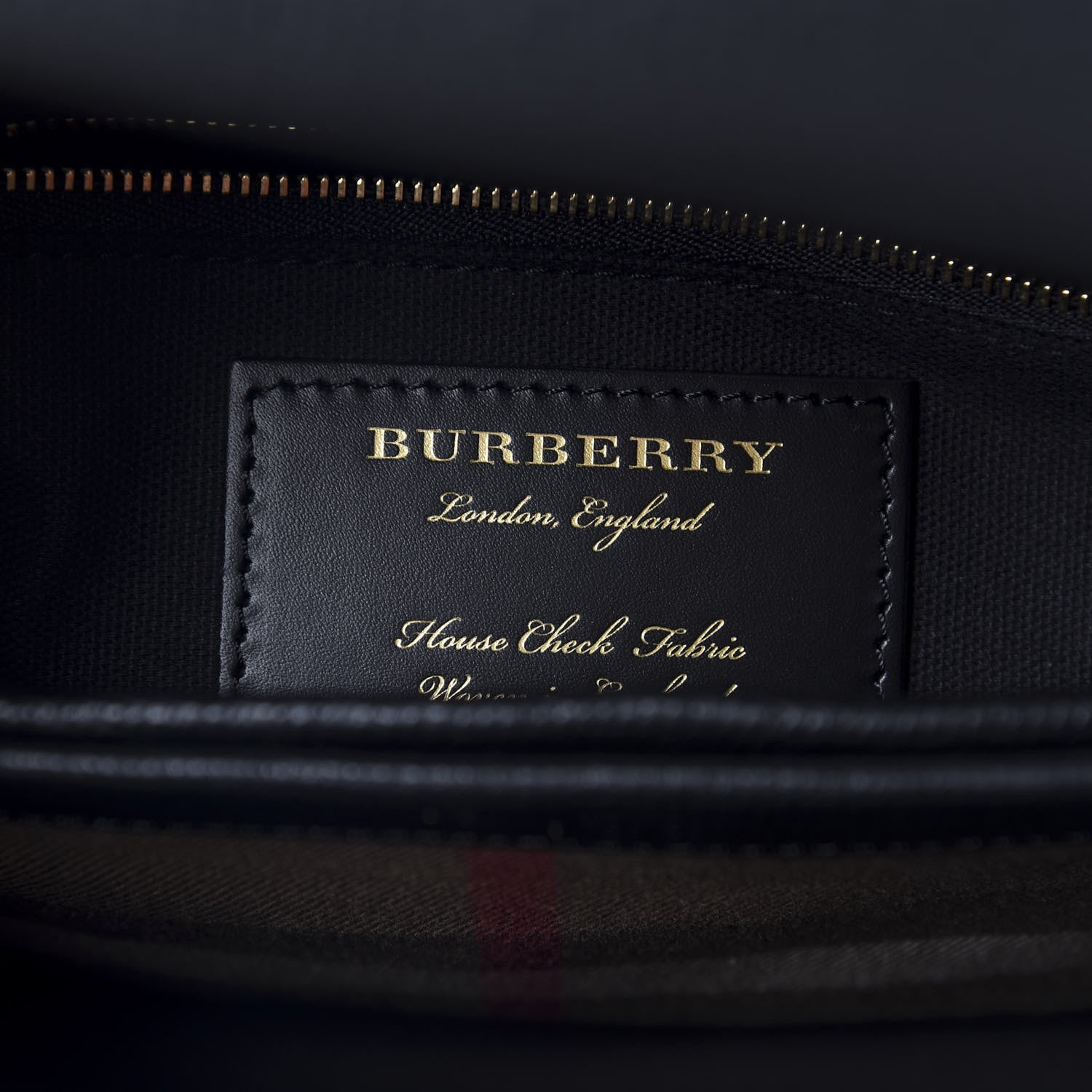 Burberry Derby Calfskin House Check Small Camberley Black 8 of 9