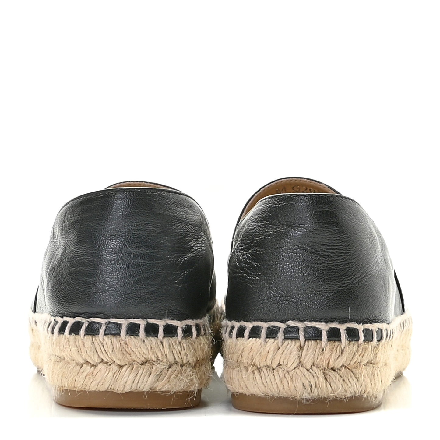Lambskin CC Espadrilles 38 Black