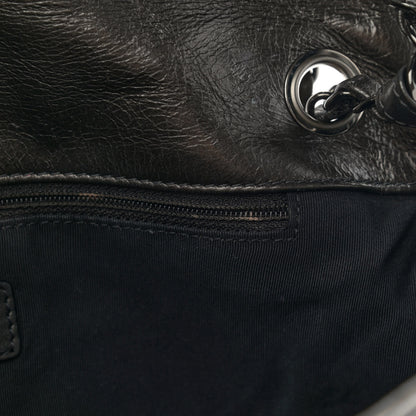 Chanel Metallic Calfskin Quilted Medium Chain Me Flap Grey 11 of 11